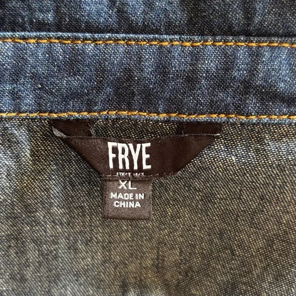 FRYE NWOT Women’s Denim Button Front Dress - Picture 6 of 8